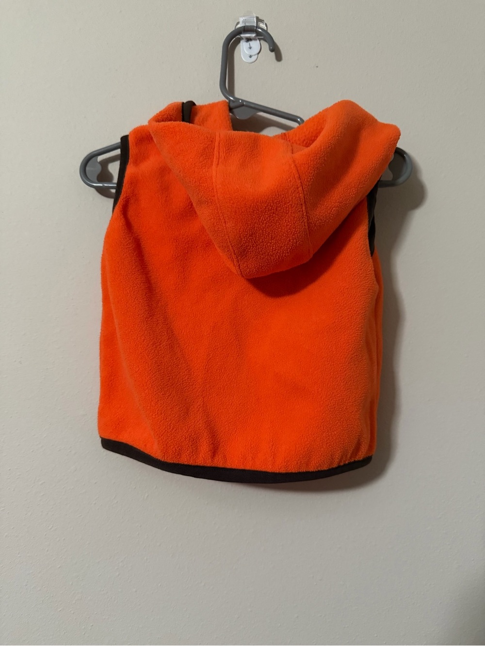 Carhartt Baby Orange Fleece Hooded Vest Size 12M - Picture 4 of 4